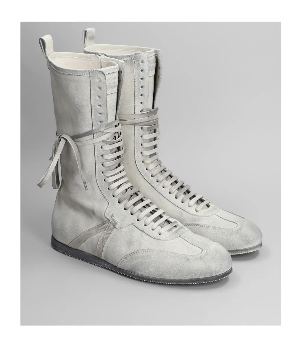 Ann Demeulemeester Logo Embossed Lace-Up Sneakers