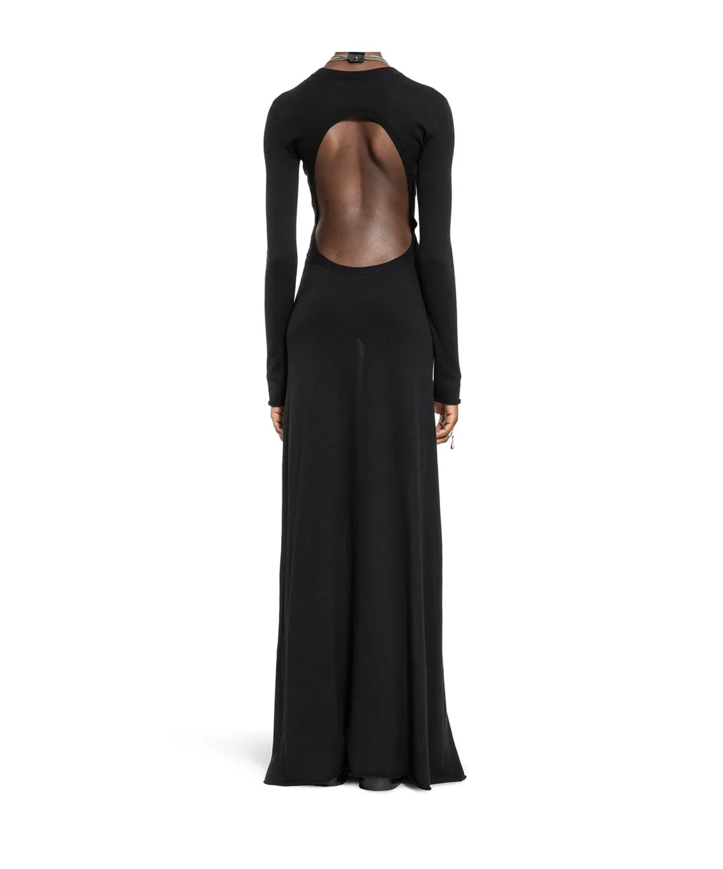 Eva Long-Sleeve Cut-Out Maxi Dress