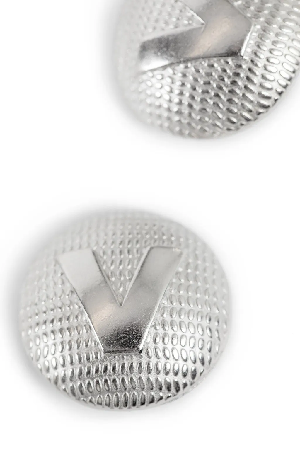 Fancy-V-Button-Clip-Earrings