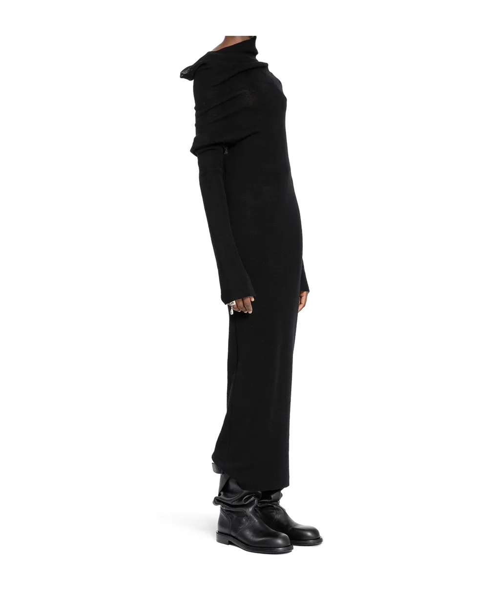 Ann Demeulemeester Barbro Dropped Shoulder Midi Knitted Dress