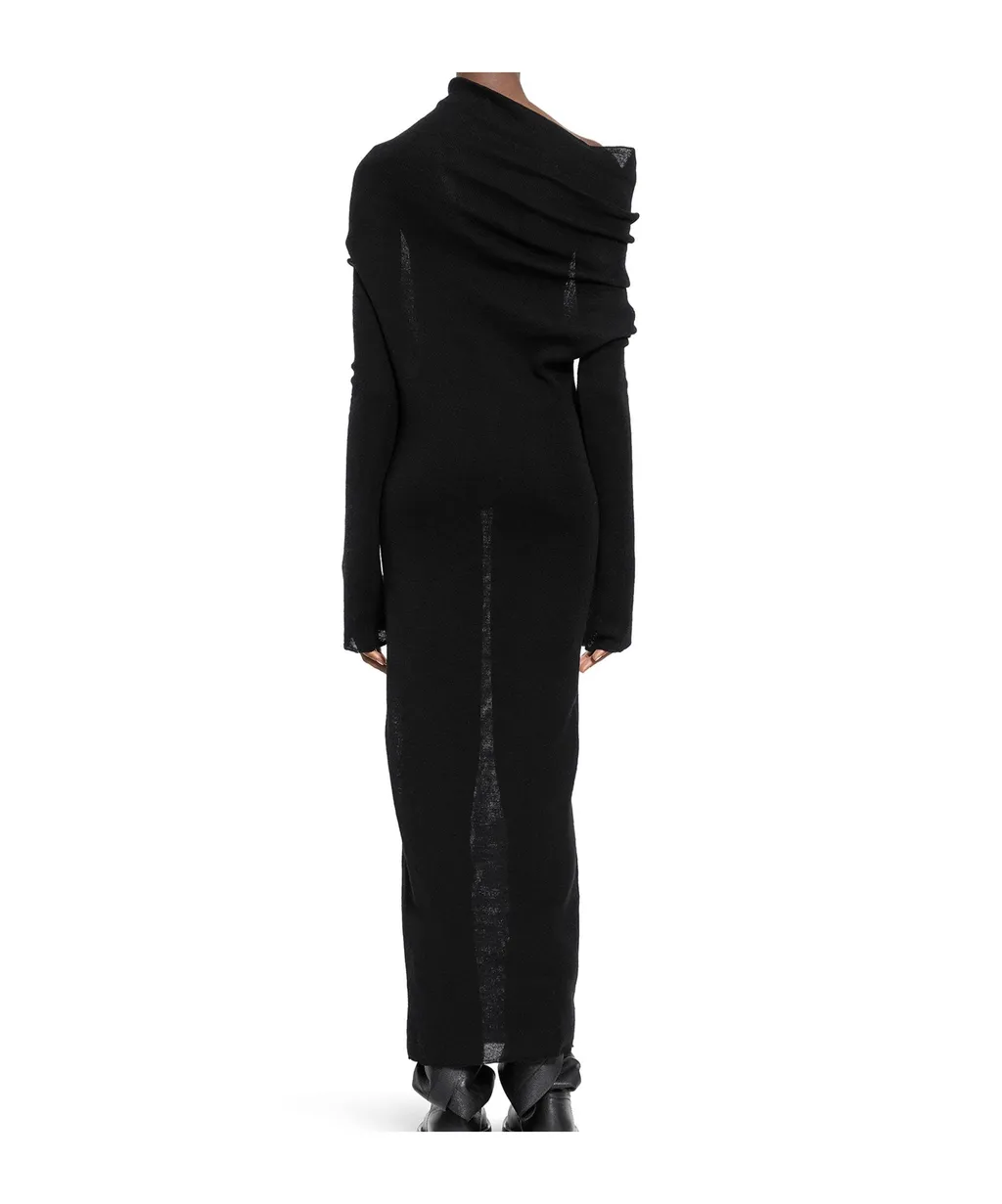 Ann Demeulemeester Barbro Dropped Shoulder Midi Knitted Dress