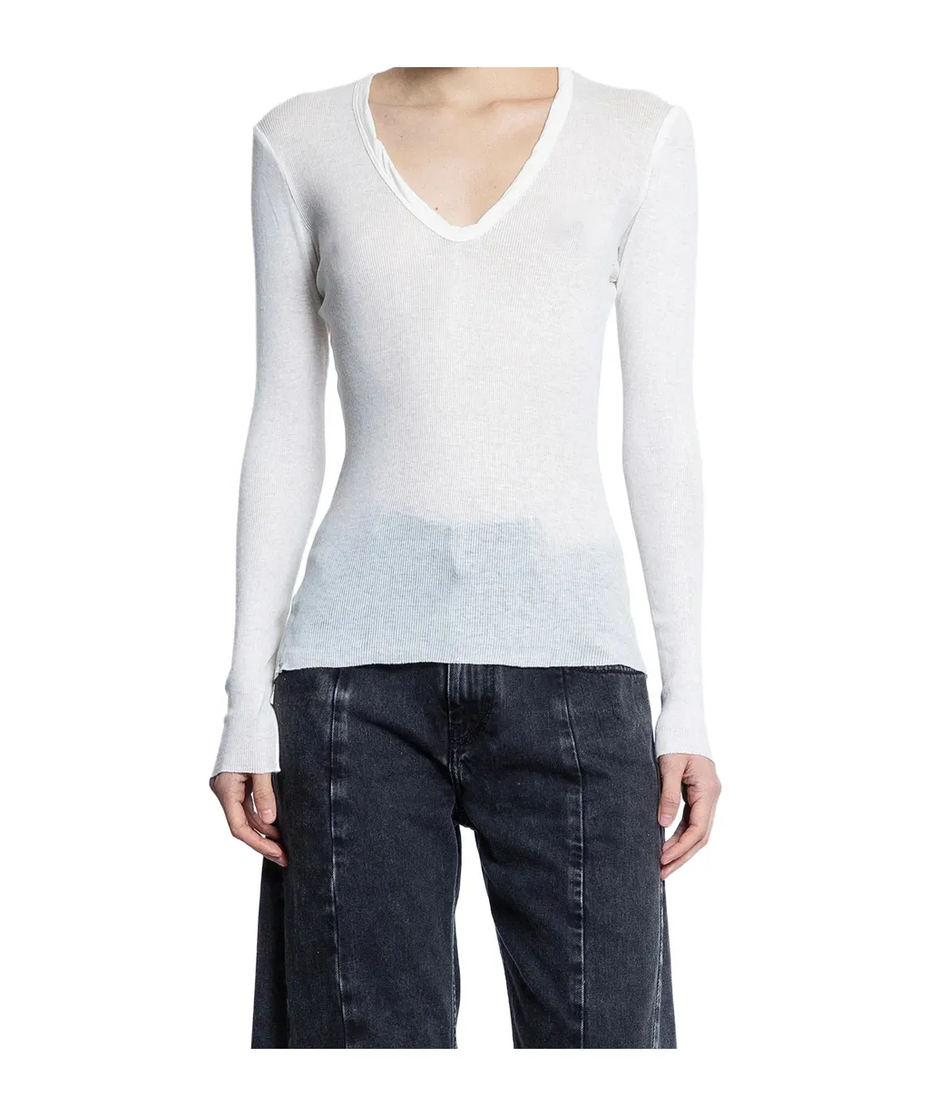 V-Neck Long-Sleeve T-Shirt