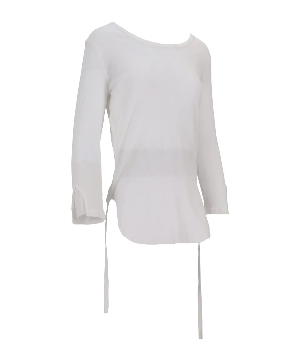 Ann Demeulemeester Trina Drawstring Crewneck T-Shirt