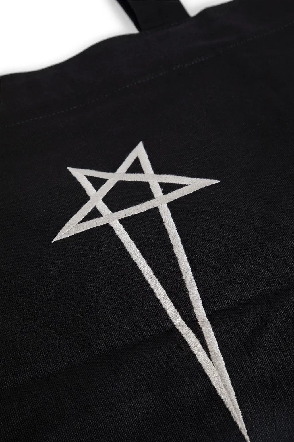 Star-Embroidered Tote Bag