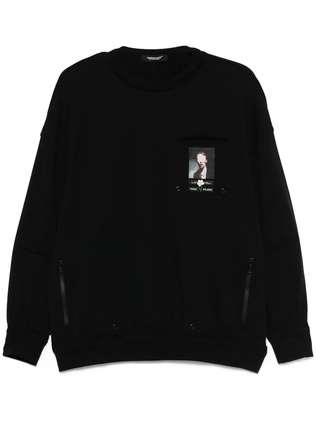 Patch-Detail Sweatshirt