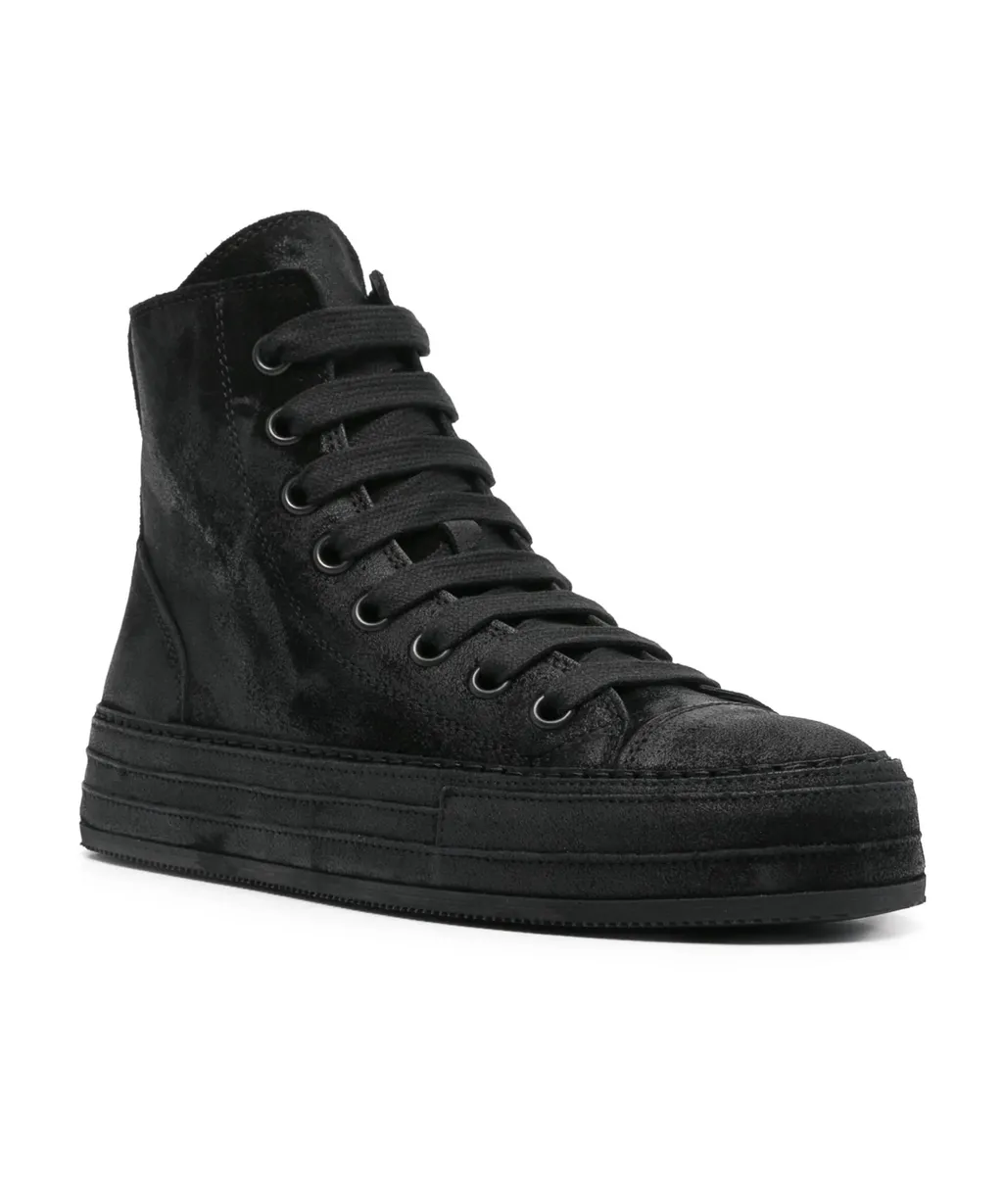 Coated-Finish Sneakers