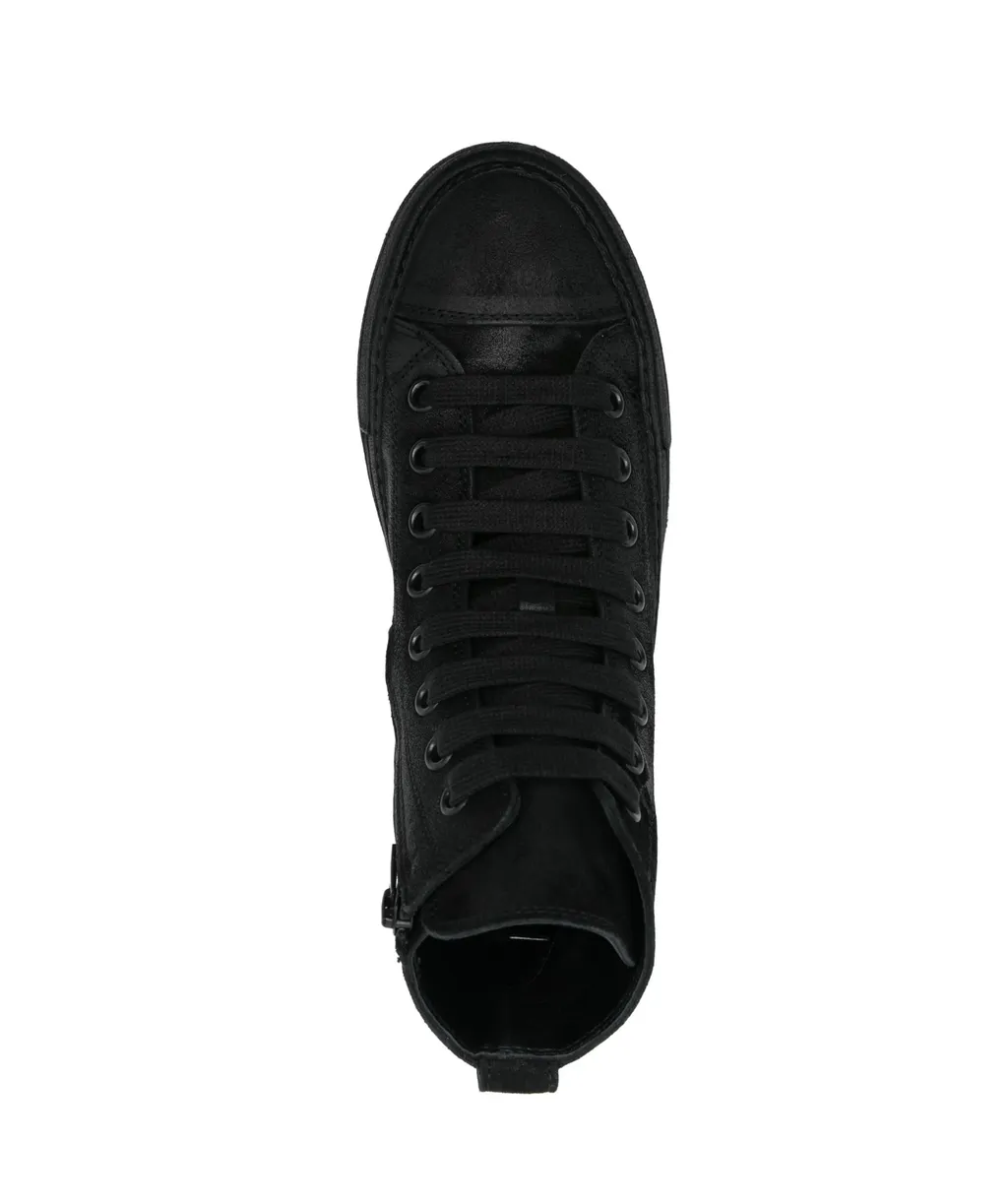 Coated-Finish Sneakers