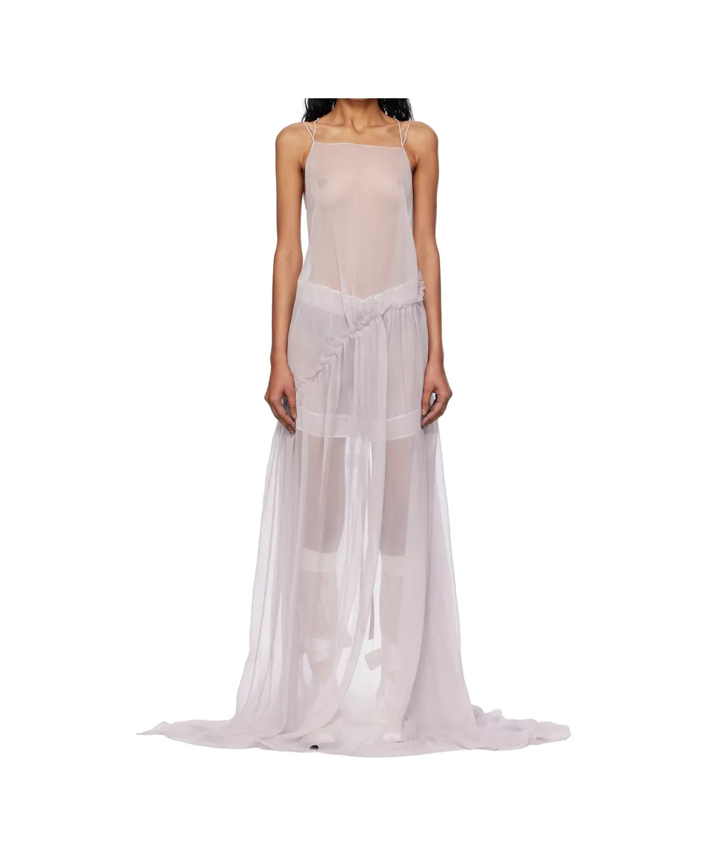 Ann Demeulemeester Neta Ruffle-Detailed Maxi Dress
