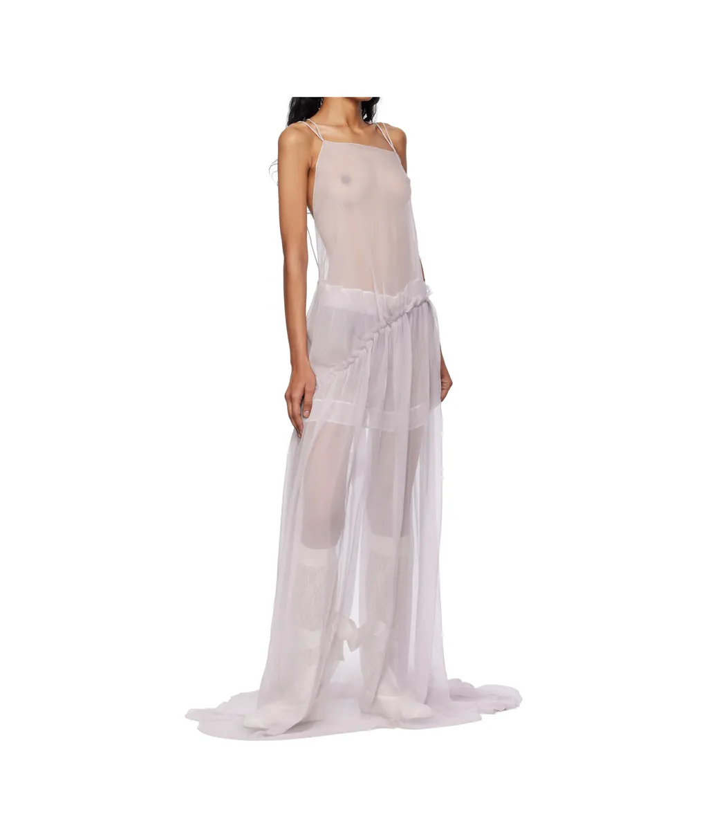 Ann Demeulemeester Neta Ruffle-Detailed Maxi Dress