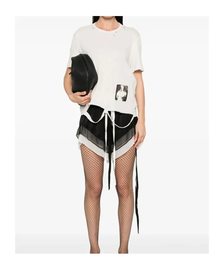 Ann Demeulemeester Distressed Crewneck T-Shirt