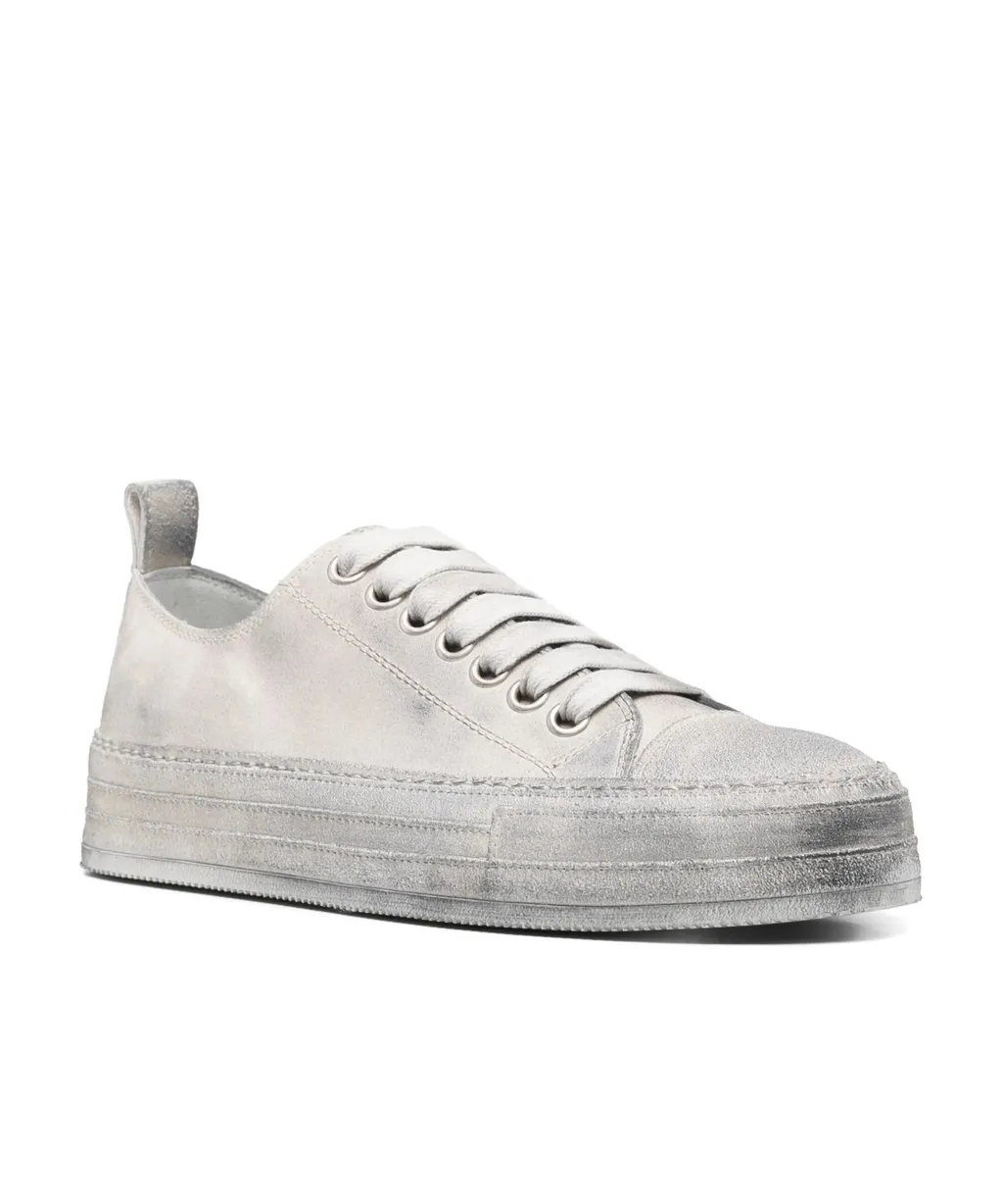 Distressed-Finish Sneakers