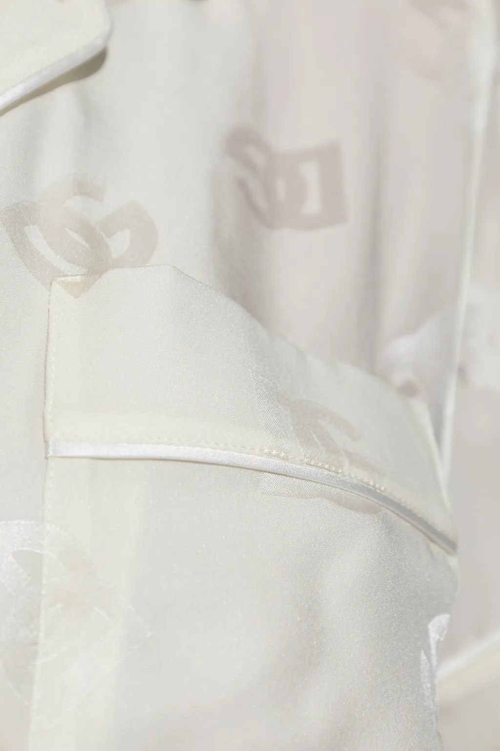 Monogram-Jacquard Tied-Waist Shirt