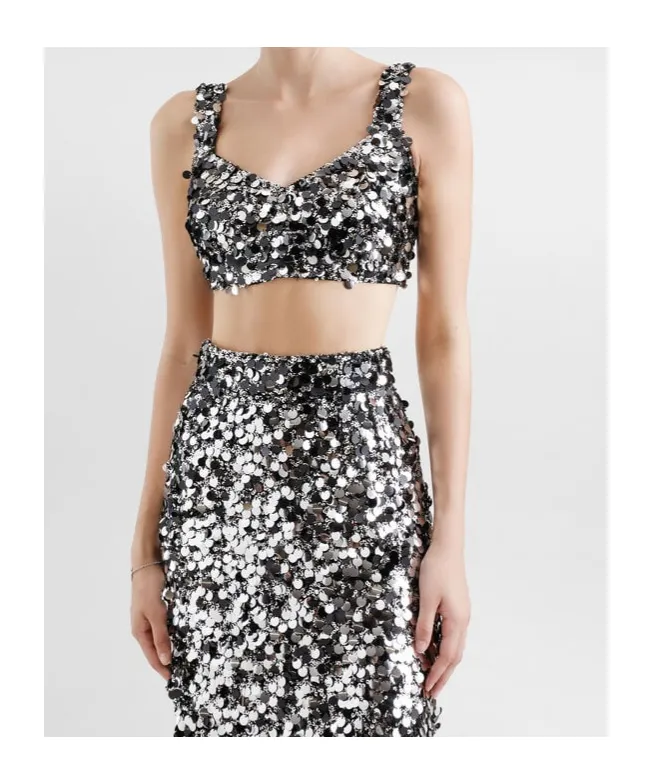 Dolce & Gabbana Sequined Bralette Top