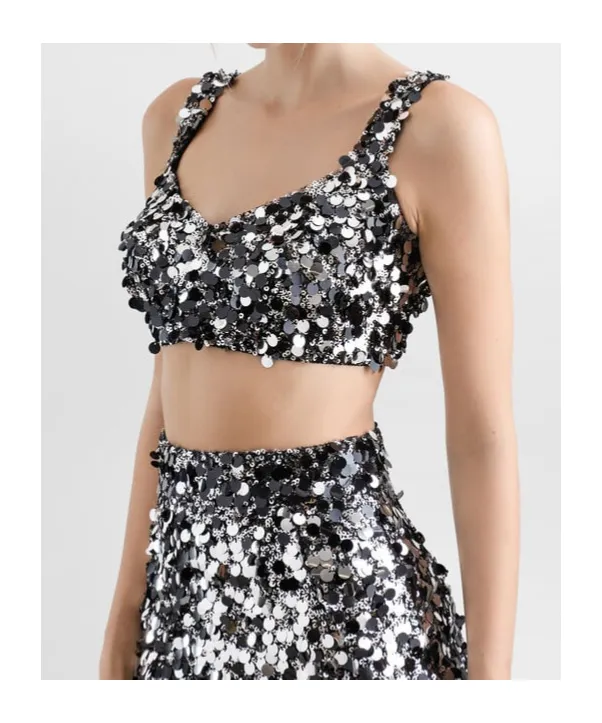Dolce & Gabbana Sequined Bralette Top