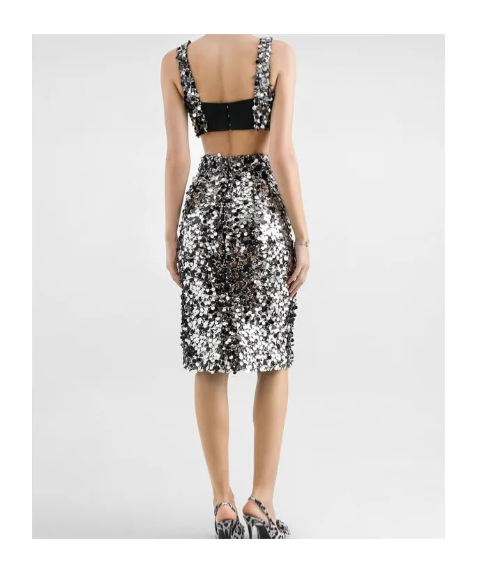 Dolce & Gabbana Sequined Bralette Top