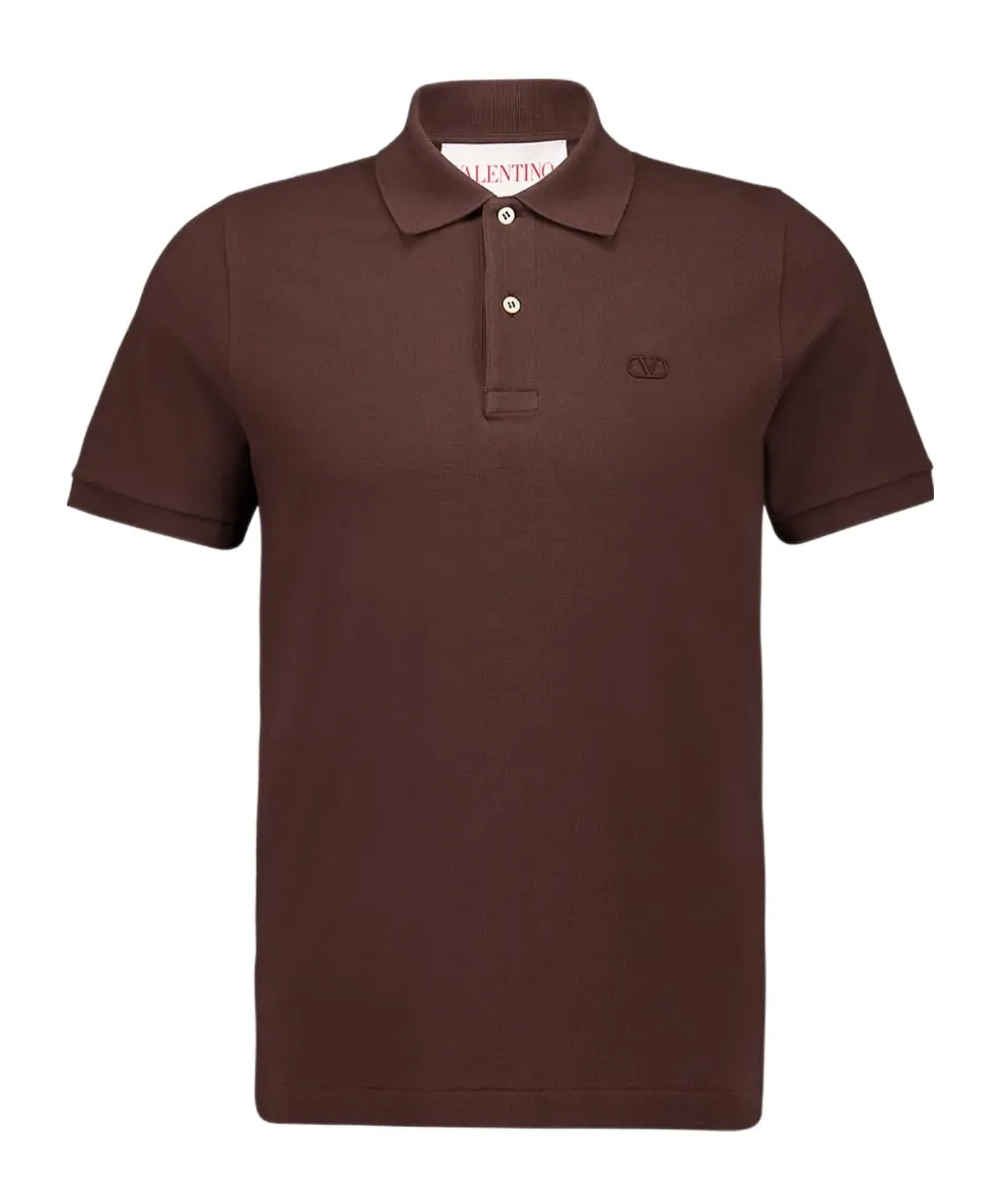 Valentino Logo Embroidered Short-Sleeved Polo Shirt