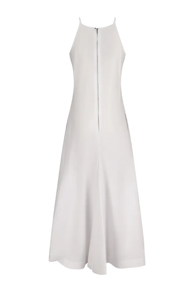 Halterneck Flared Dress
