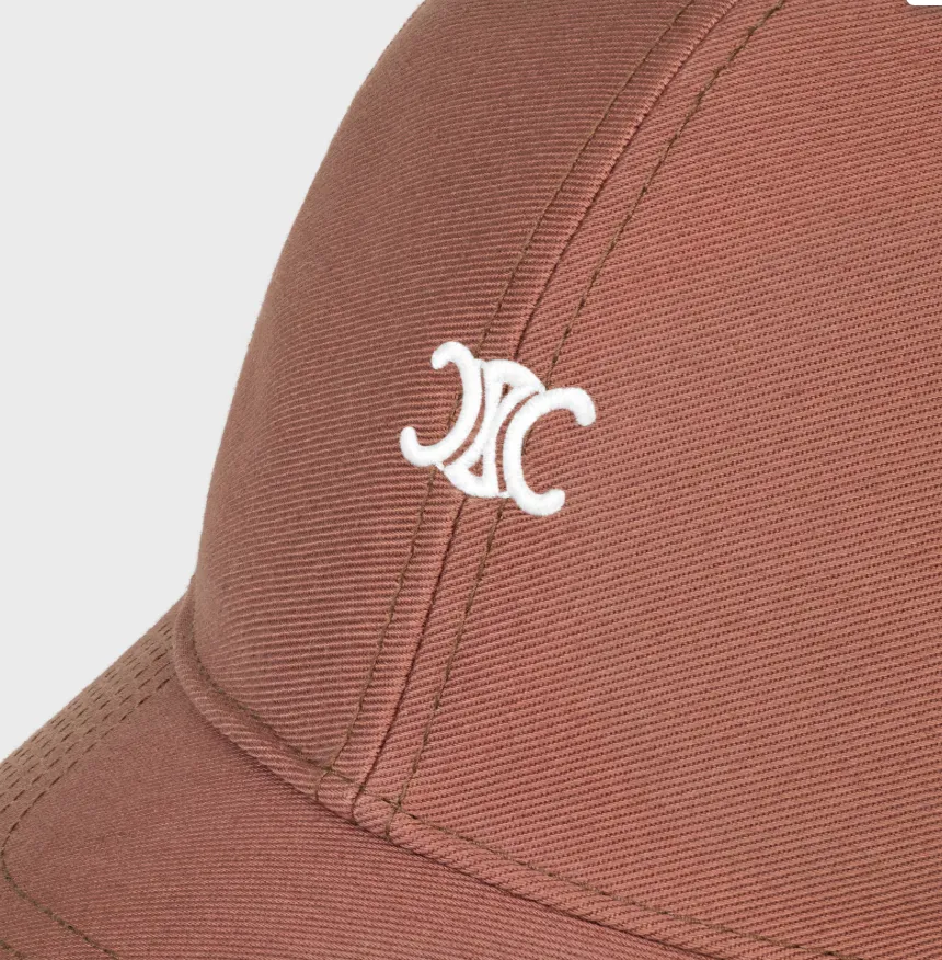 Triomphe Baseball Cap In Gabardine Coton Washed