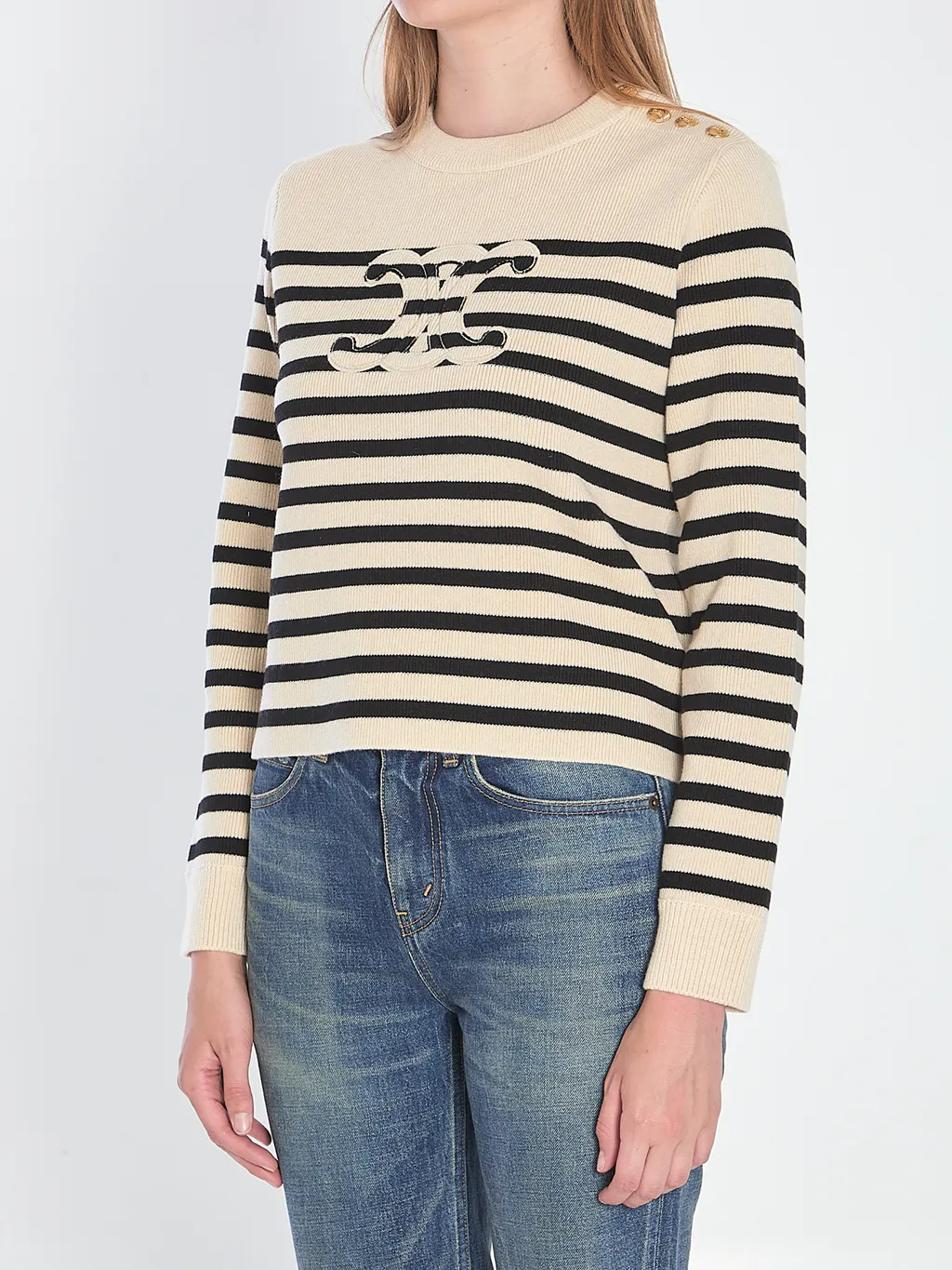 Crew Neck Sweater In Wool Cashmere
