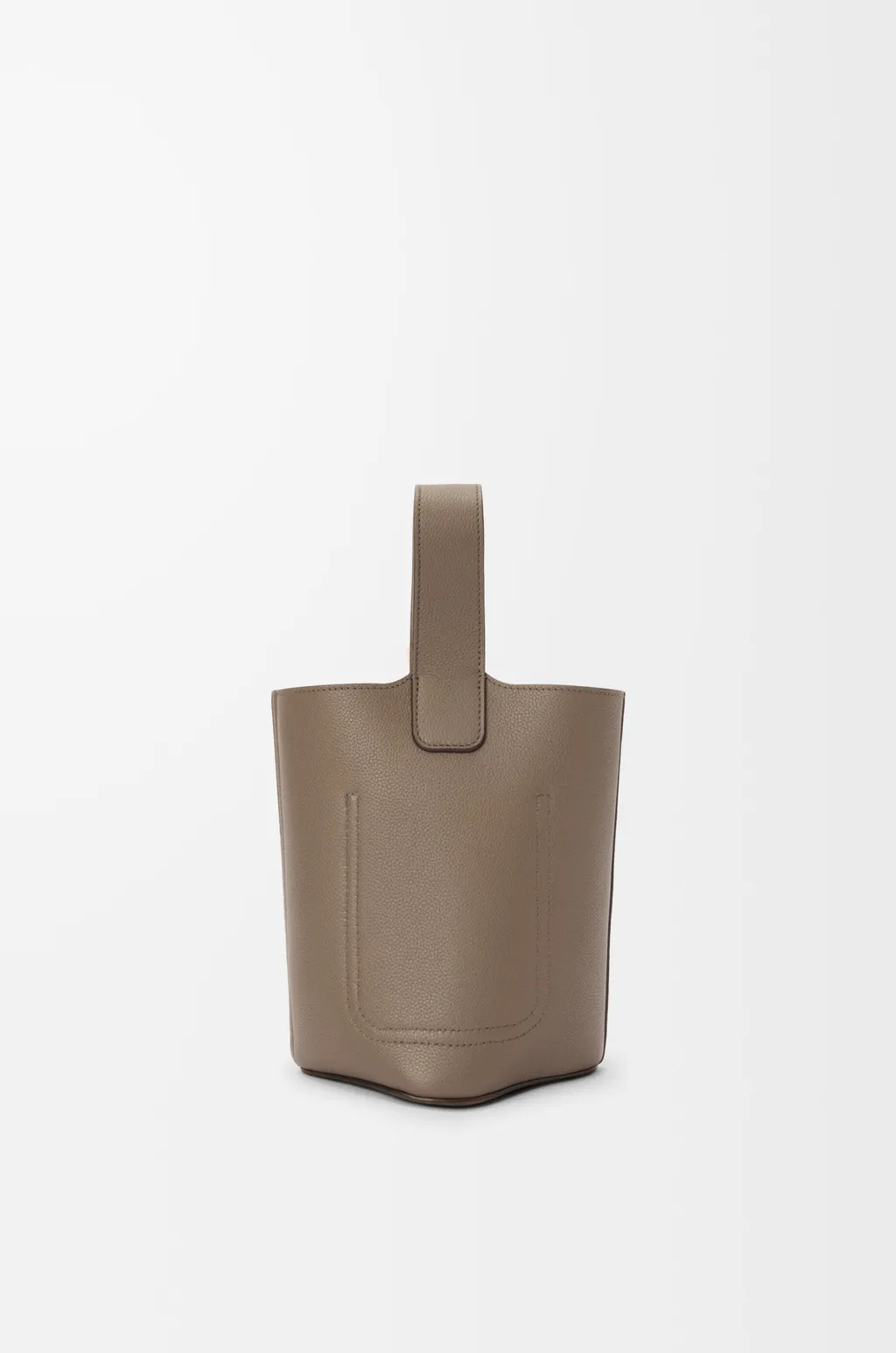 Mini Pebble Bucket In Soft Grained Calfskin