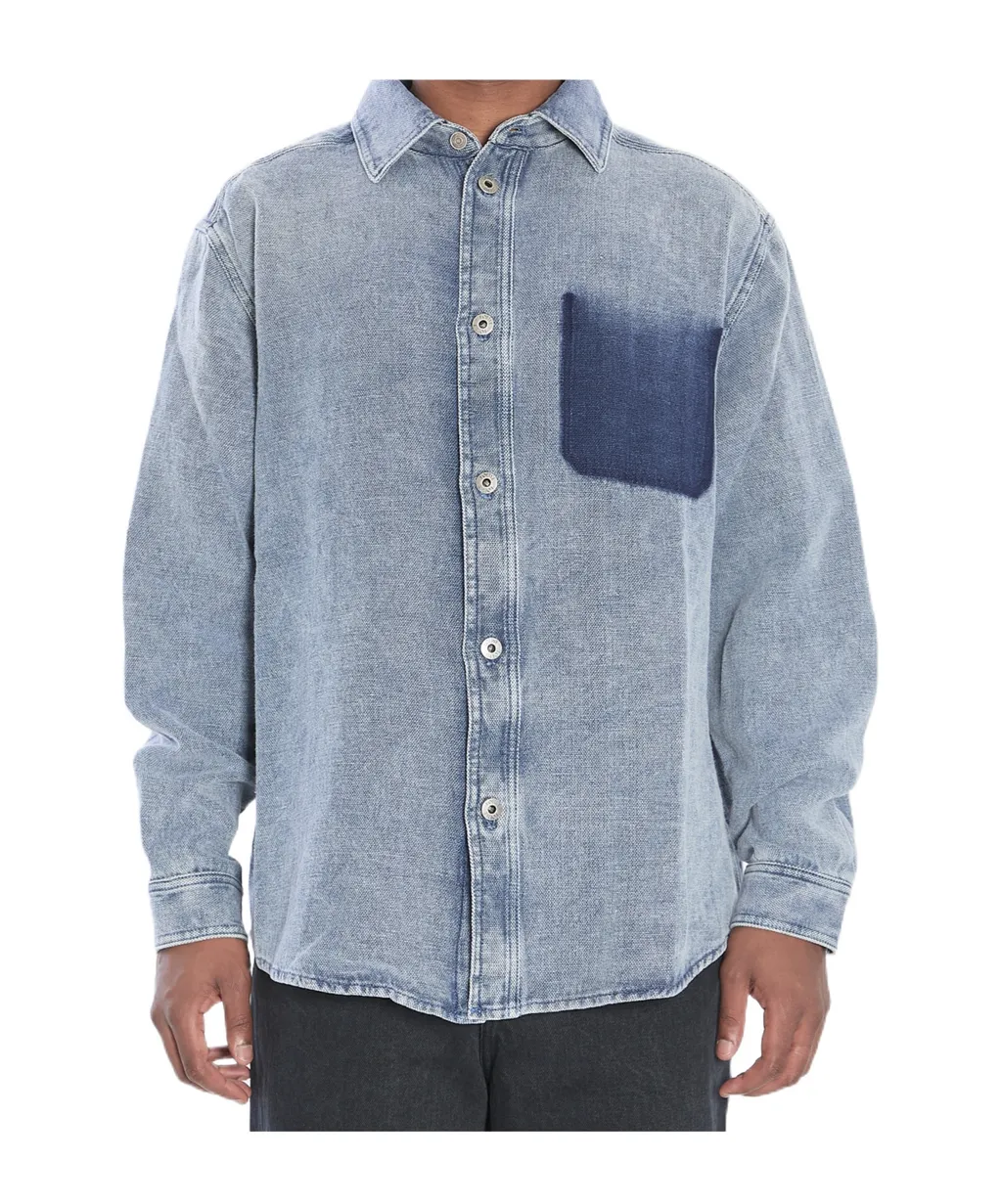 Long-Sleeve Denim Shirt