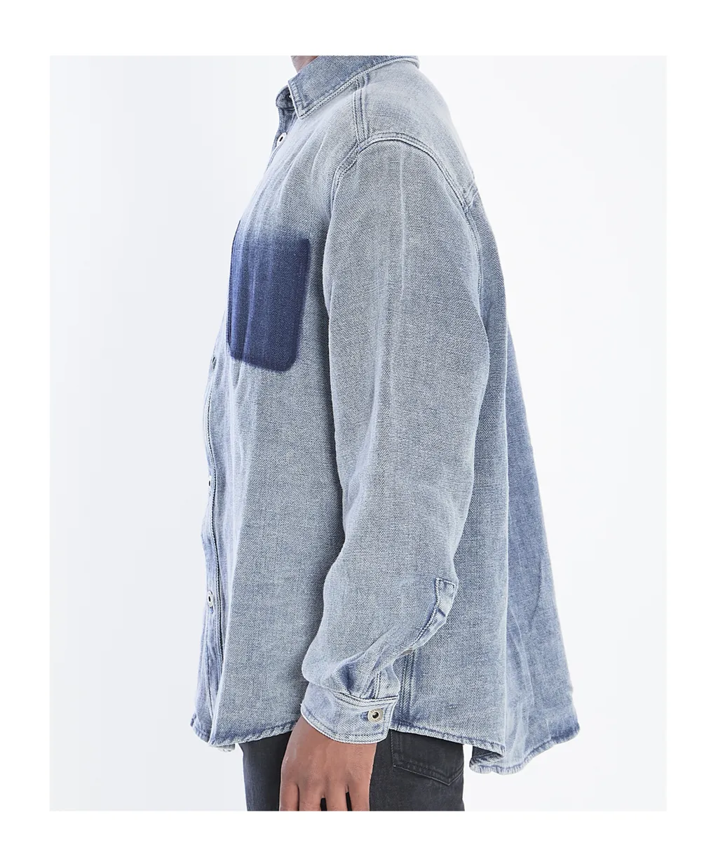 Long-Sleeve Denim Shirt