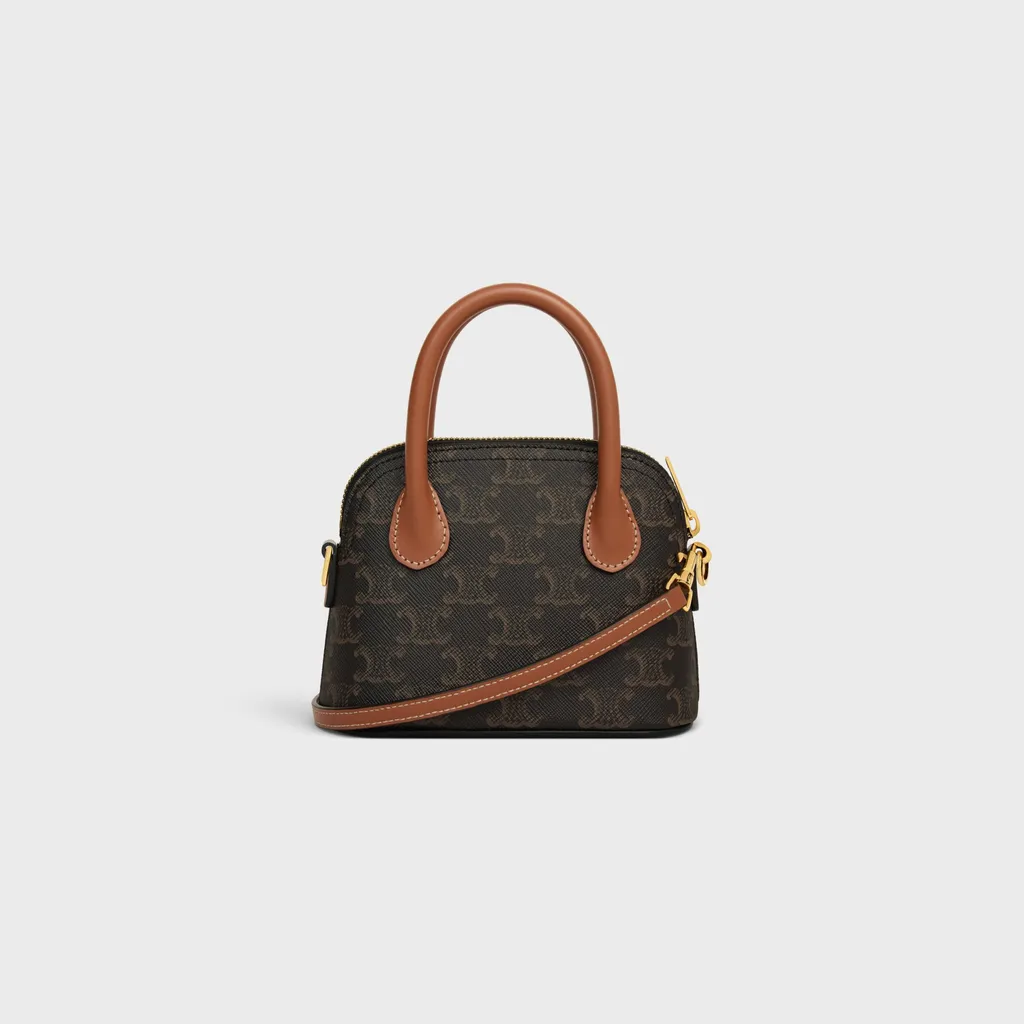Mini Honorine In Triomphe Canvas And Calfskin