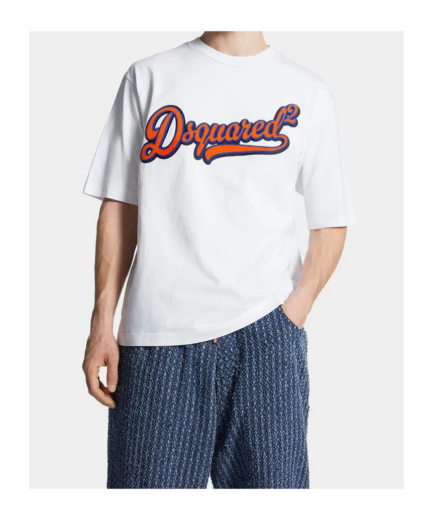 Dsquared2 Logo Patch Crewneck T-Shirt