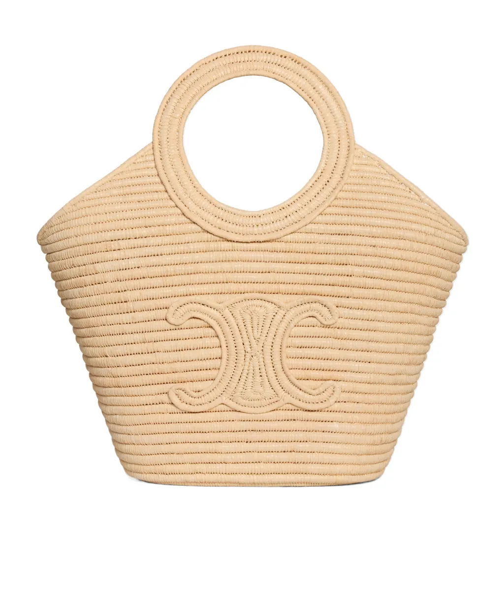 Braided Panier In Raffia