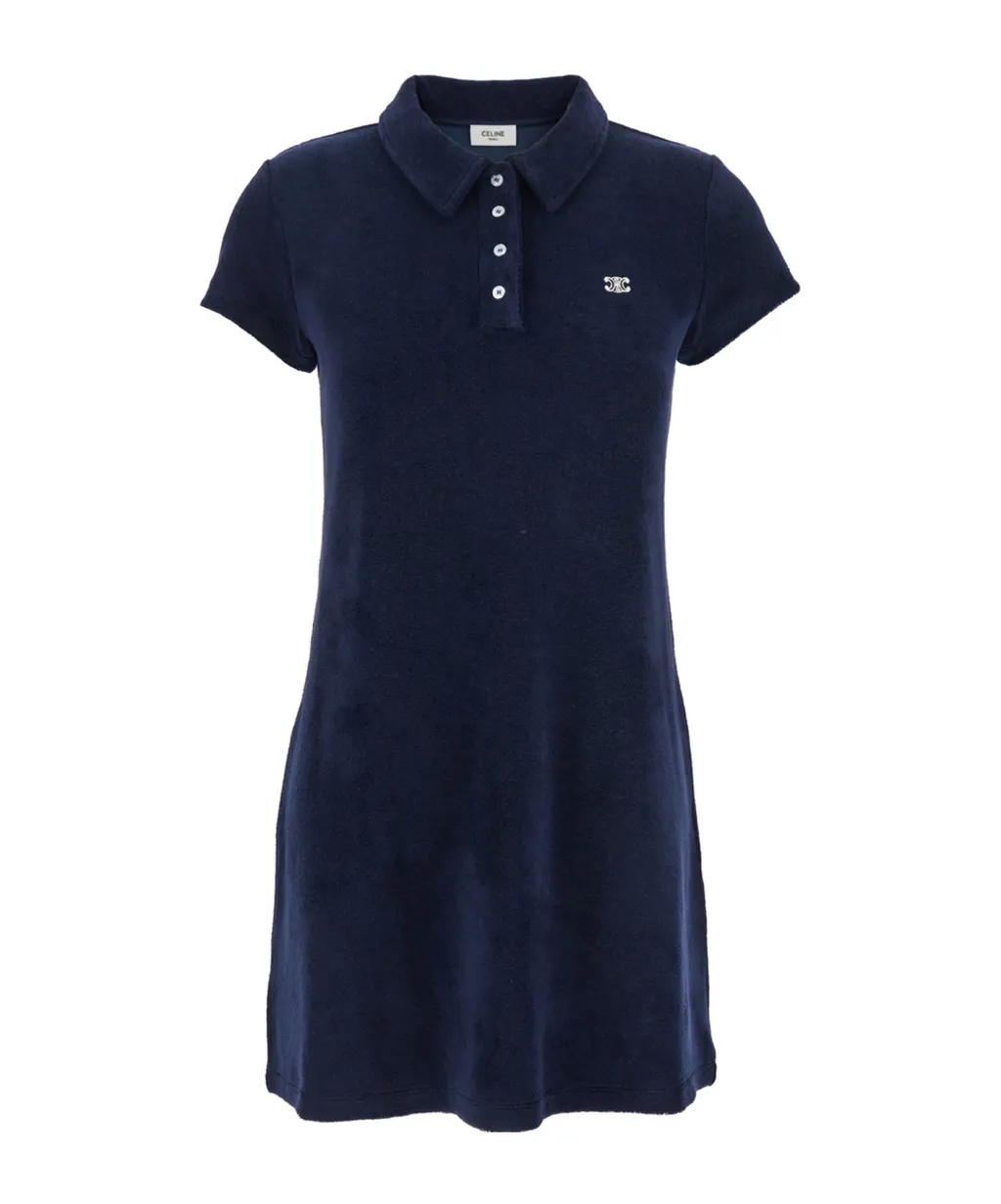 Mini Polo Dress In Terry Cotton