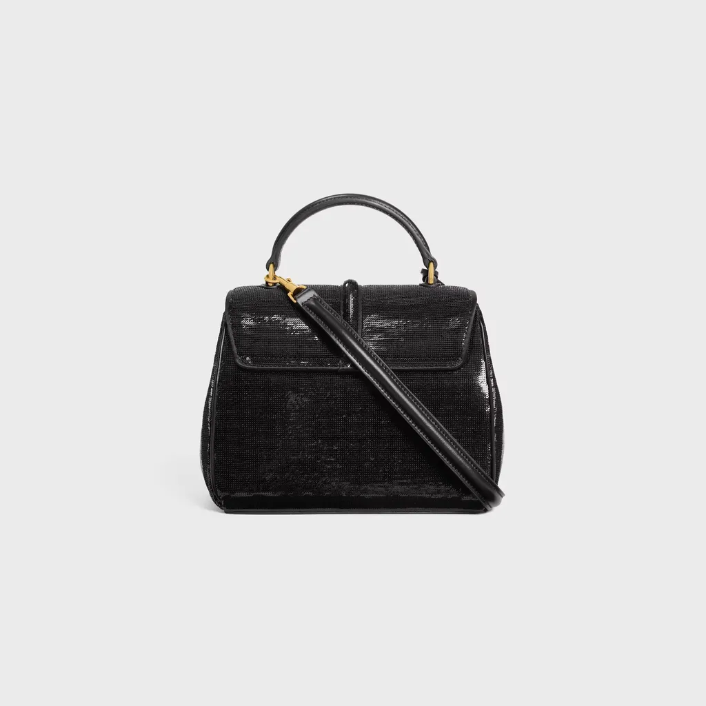 Mini 16 In Sequins And Calfskin