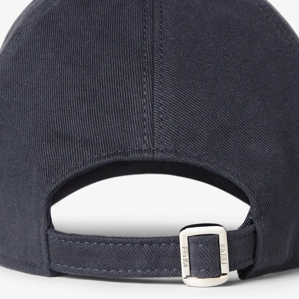 Blue Canvas Baseball Cap