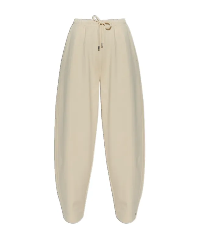 Drawstring Wide-Leg Trousers