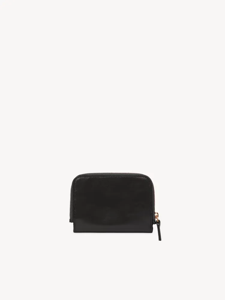 Alphabet Bifold Wallet In Shiny Leather