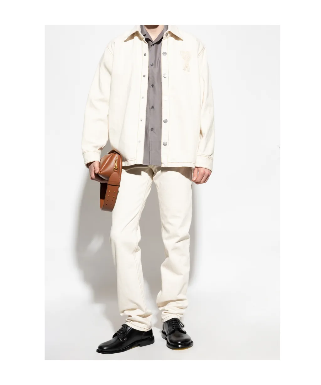 Ami Paris Contrast Stitch Jeans