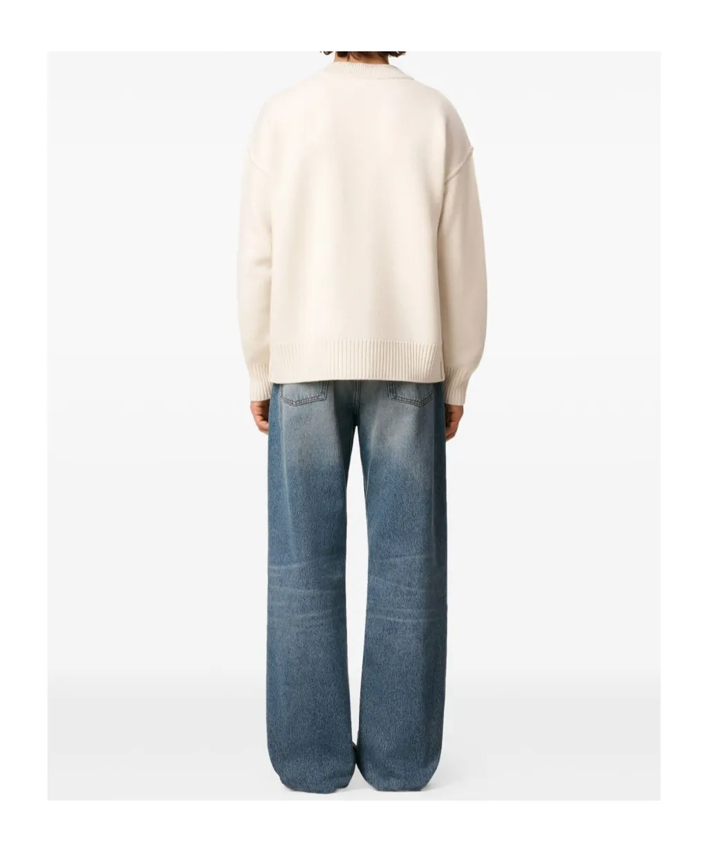 Ami Paris Ami De Coeur Knitted Cardigan