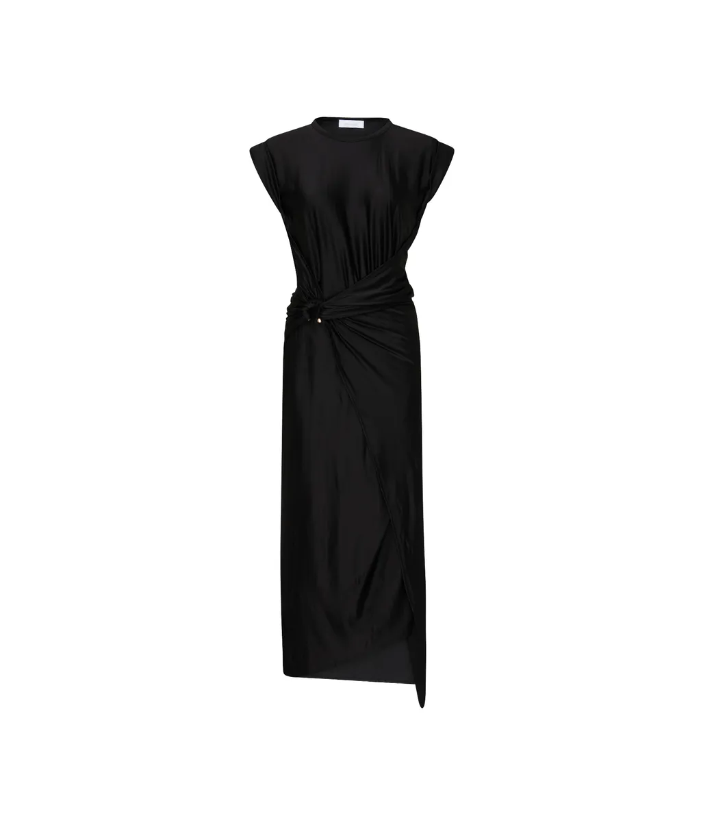 Draped Midi Dress