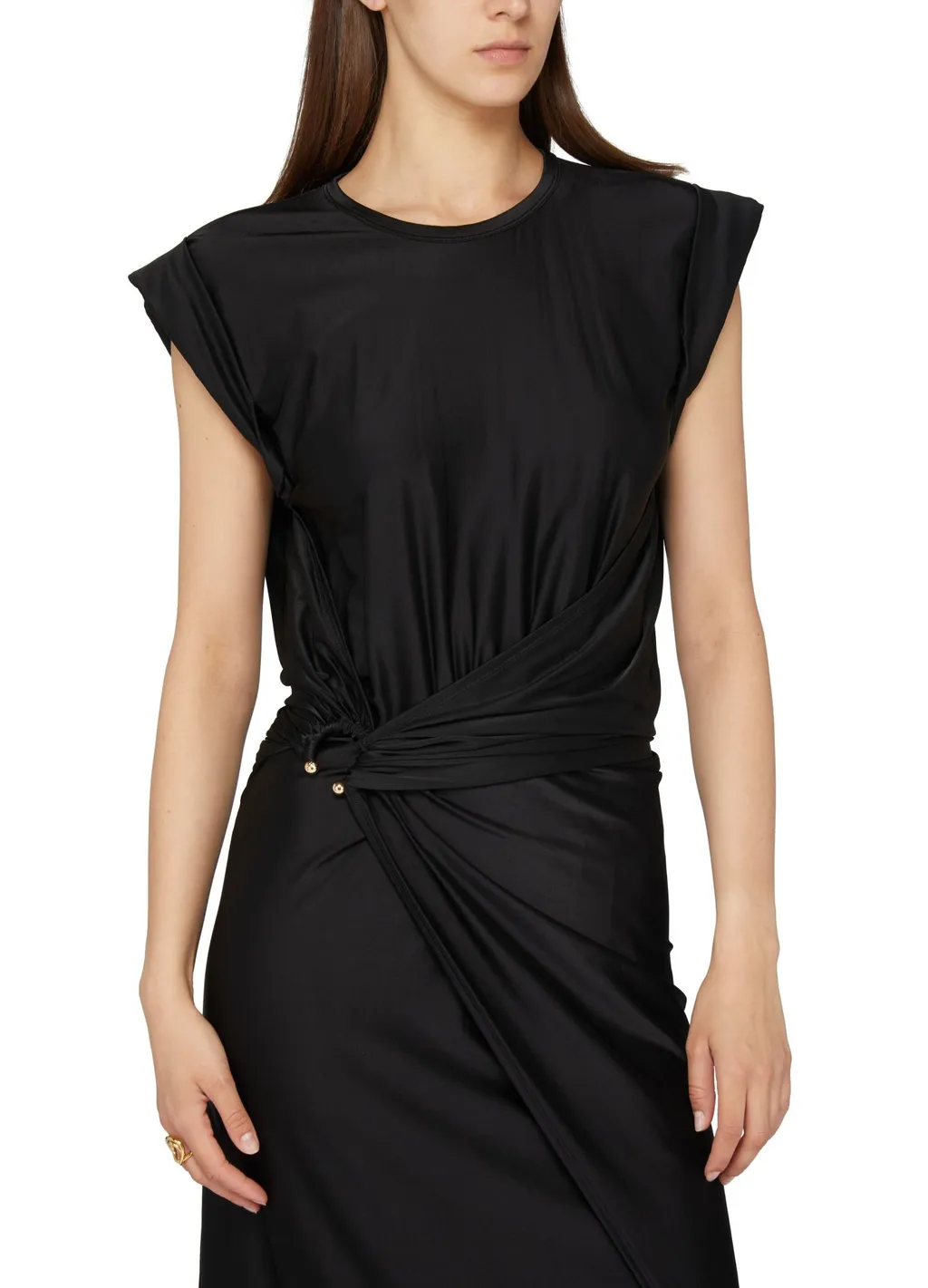 Draped Midi Dress