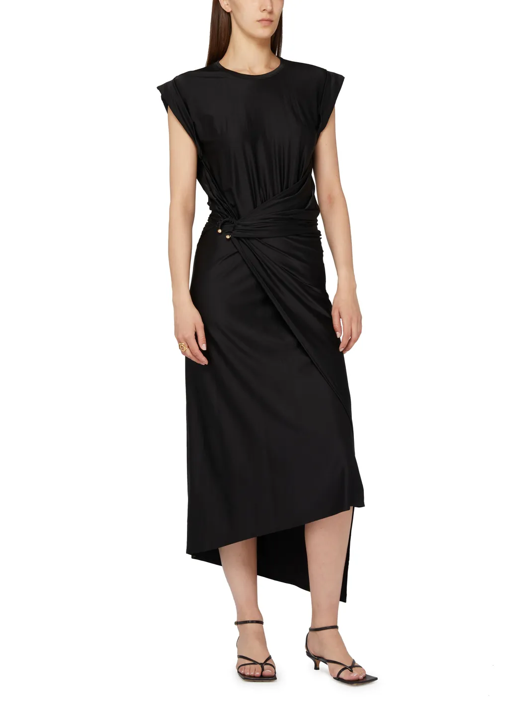Draped Midi Dress