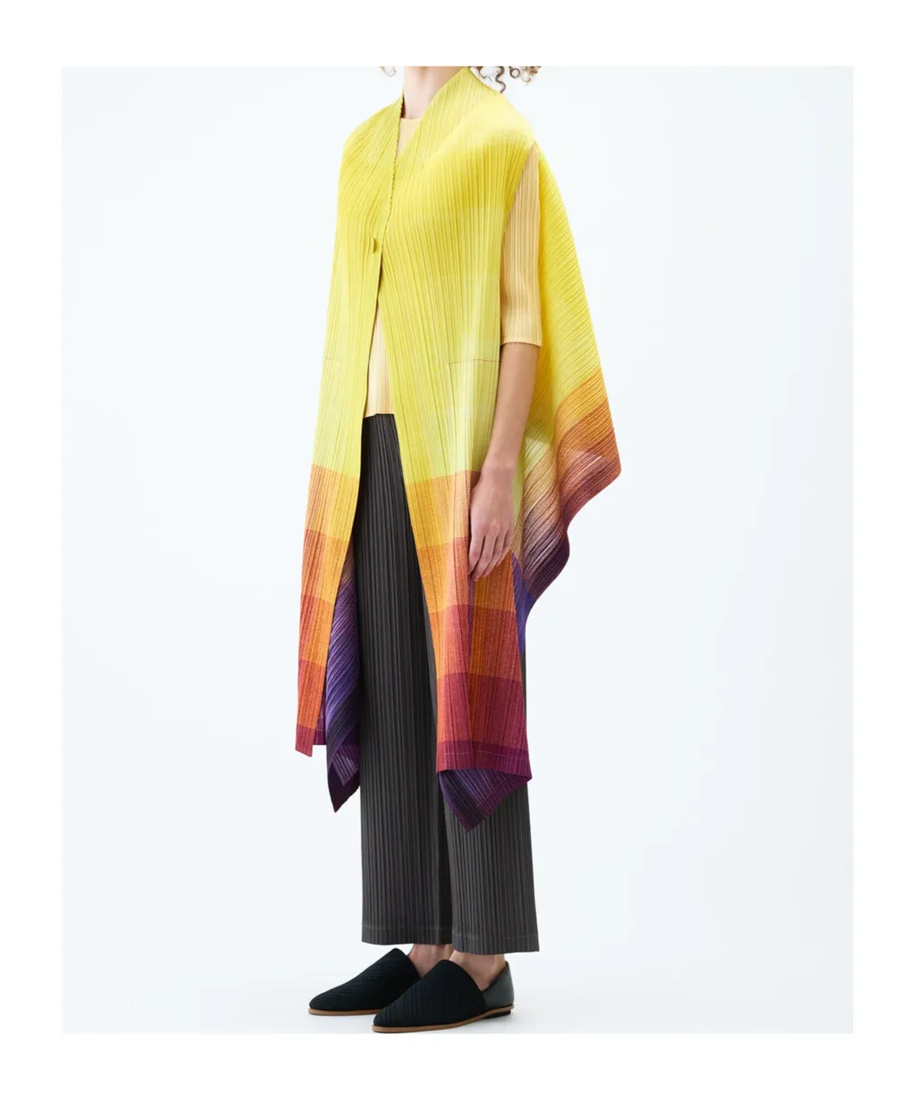 Pleats Please Issey Miyake Photon Pleated Vest