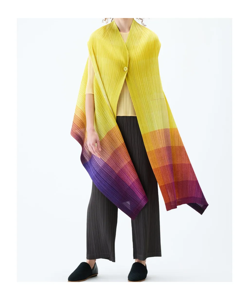 Pleats Please Issey Miyake Photon Pleated Vest
