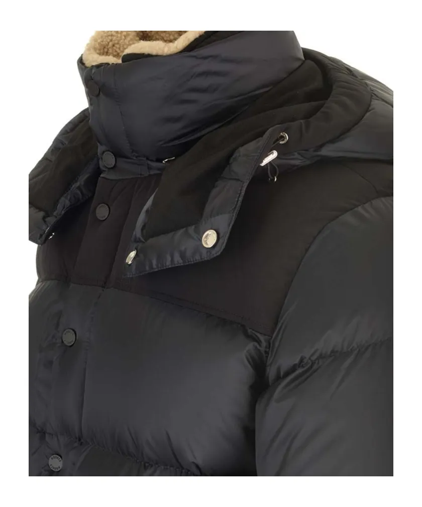 Hooded Quilted Down Jacket