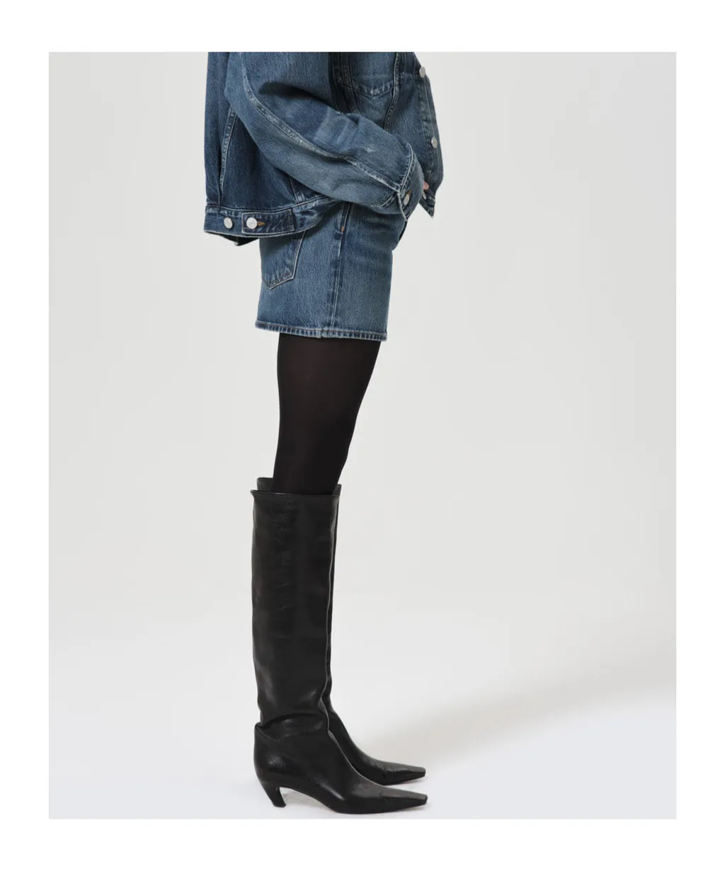 Agolde Alek Denim Mini Skirt