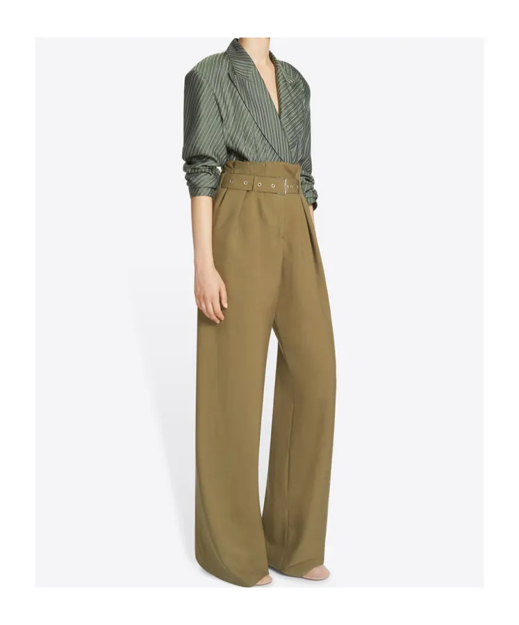Dries Van Noten Peaches Belted Pants