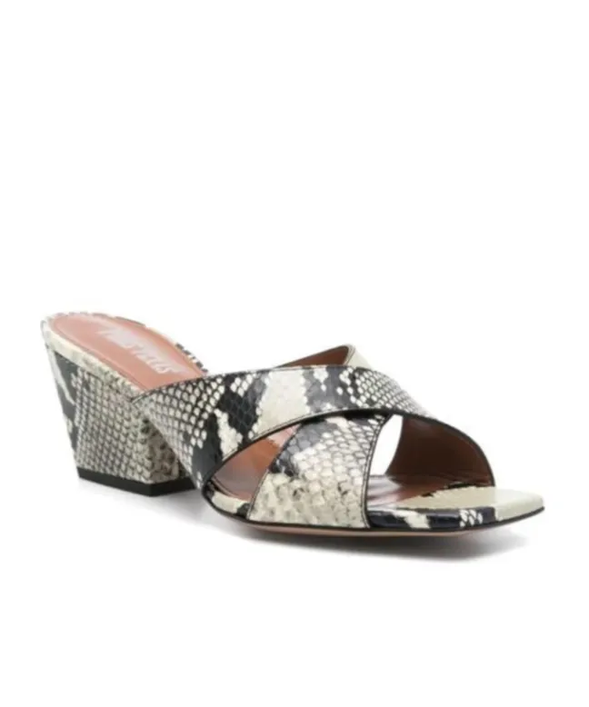 Square Toe High-Heeled Sandals