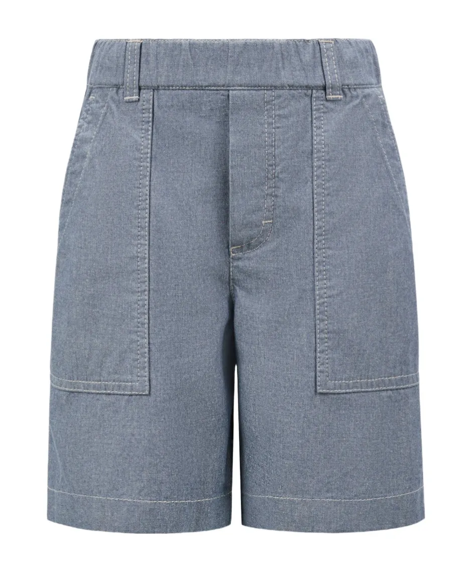 Moncler Enfant Chambray Shorts