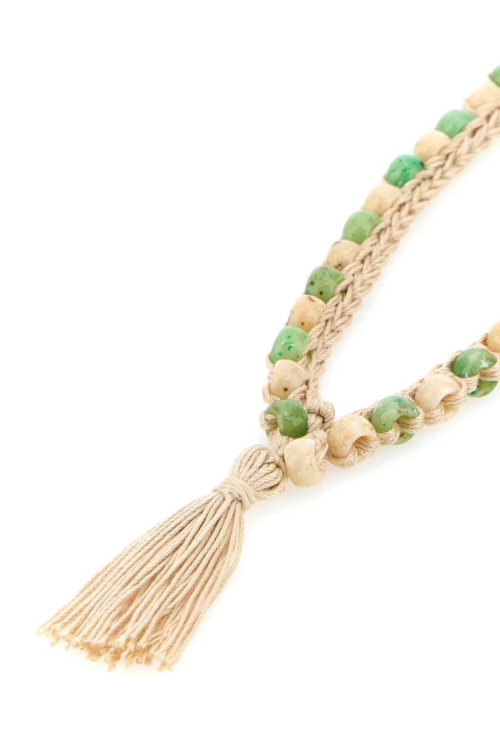 Alanui Two-Toned Embellished Crochet Necklace