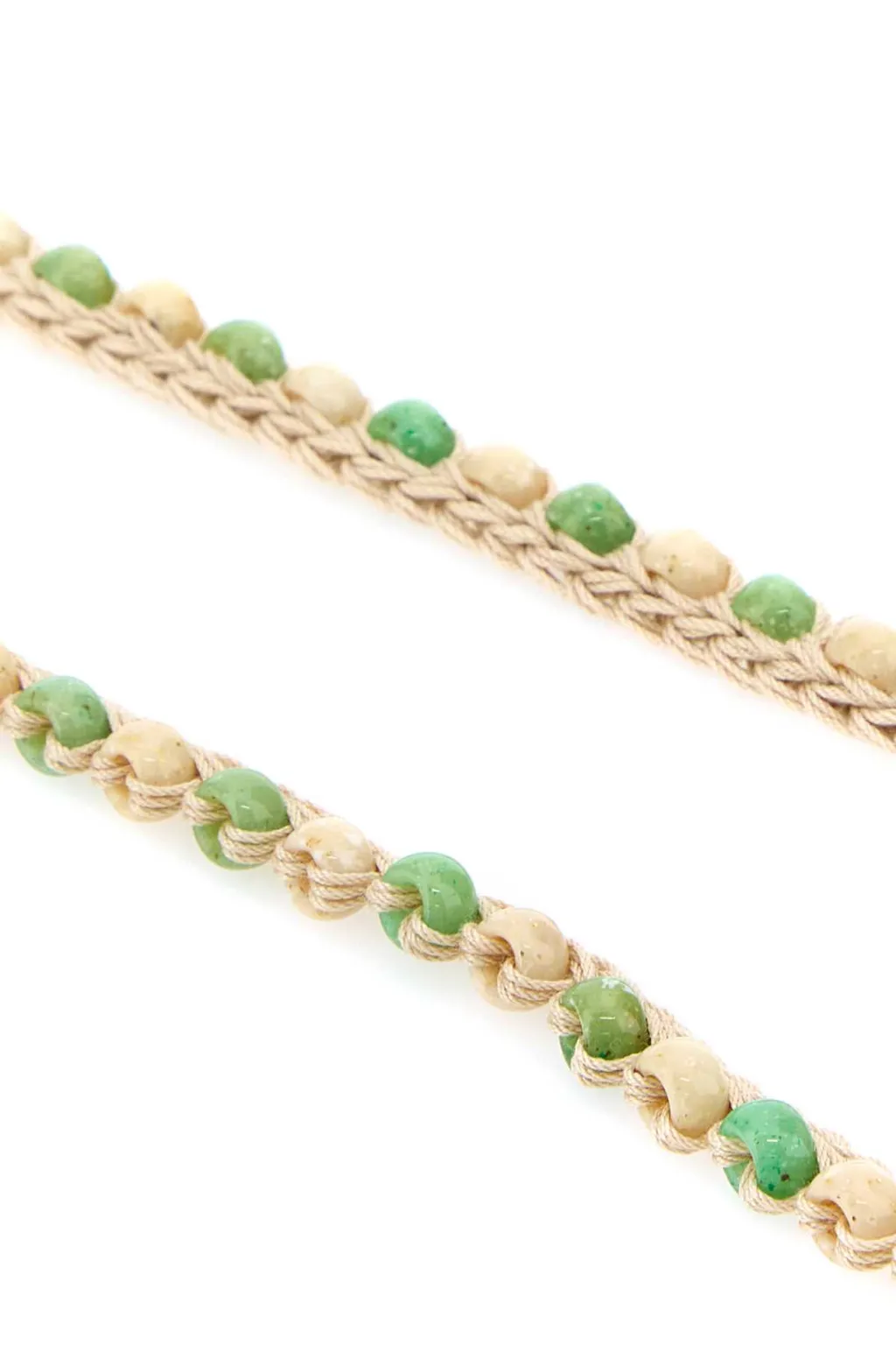 Alanui Two-Toned Embellished Crochet Necklace