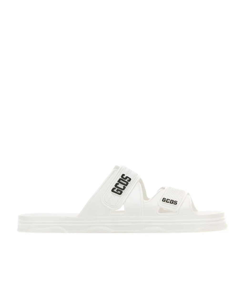 Gcds Logo Printed Touch-Strap Slippers