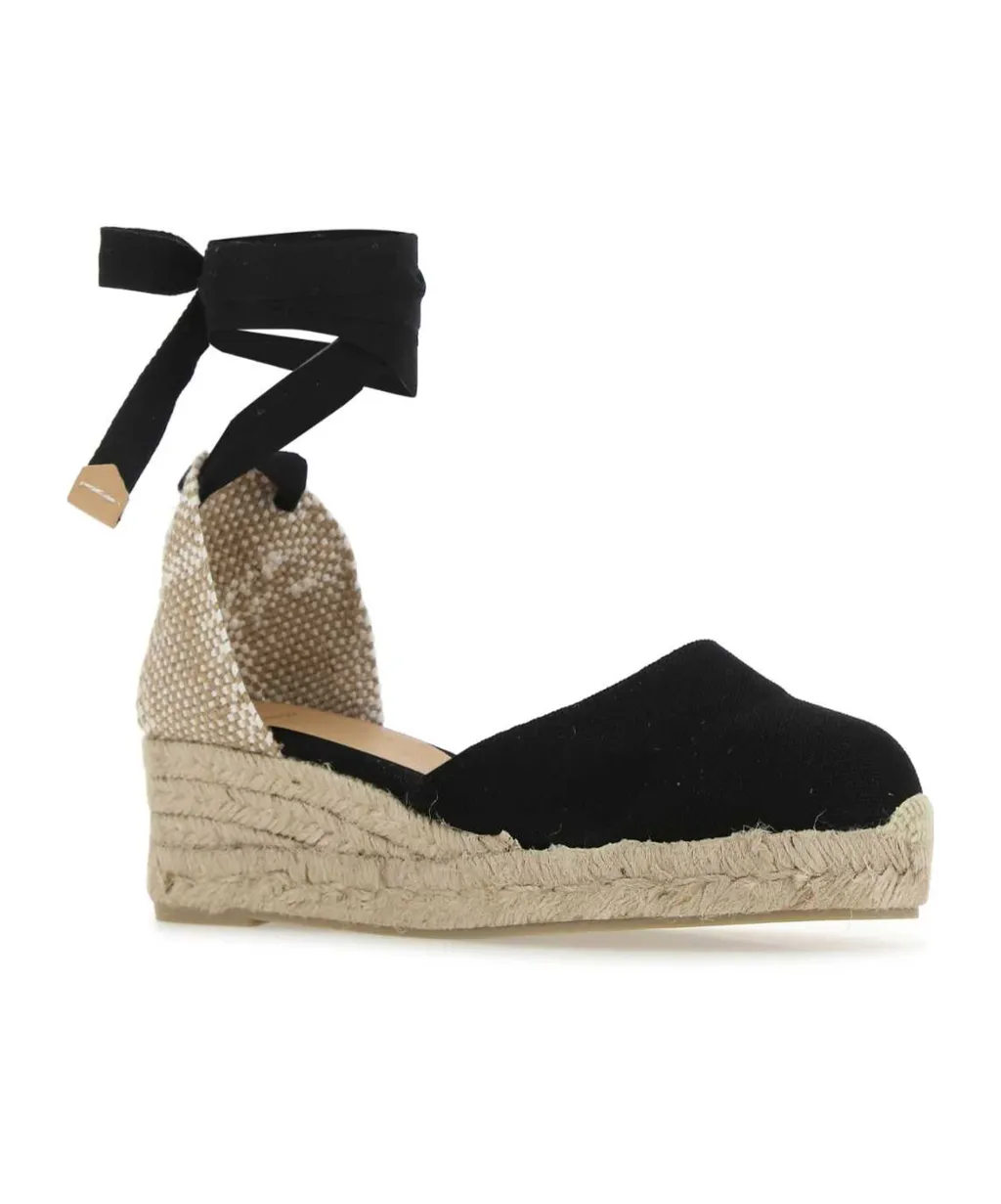 Castaer Round Toe Wedge Espadrilles